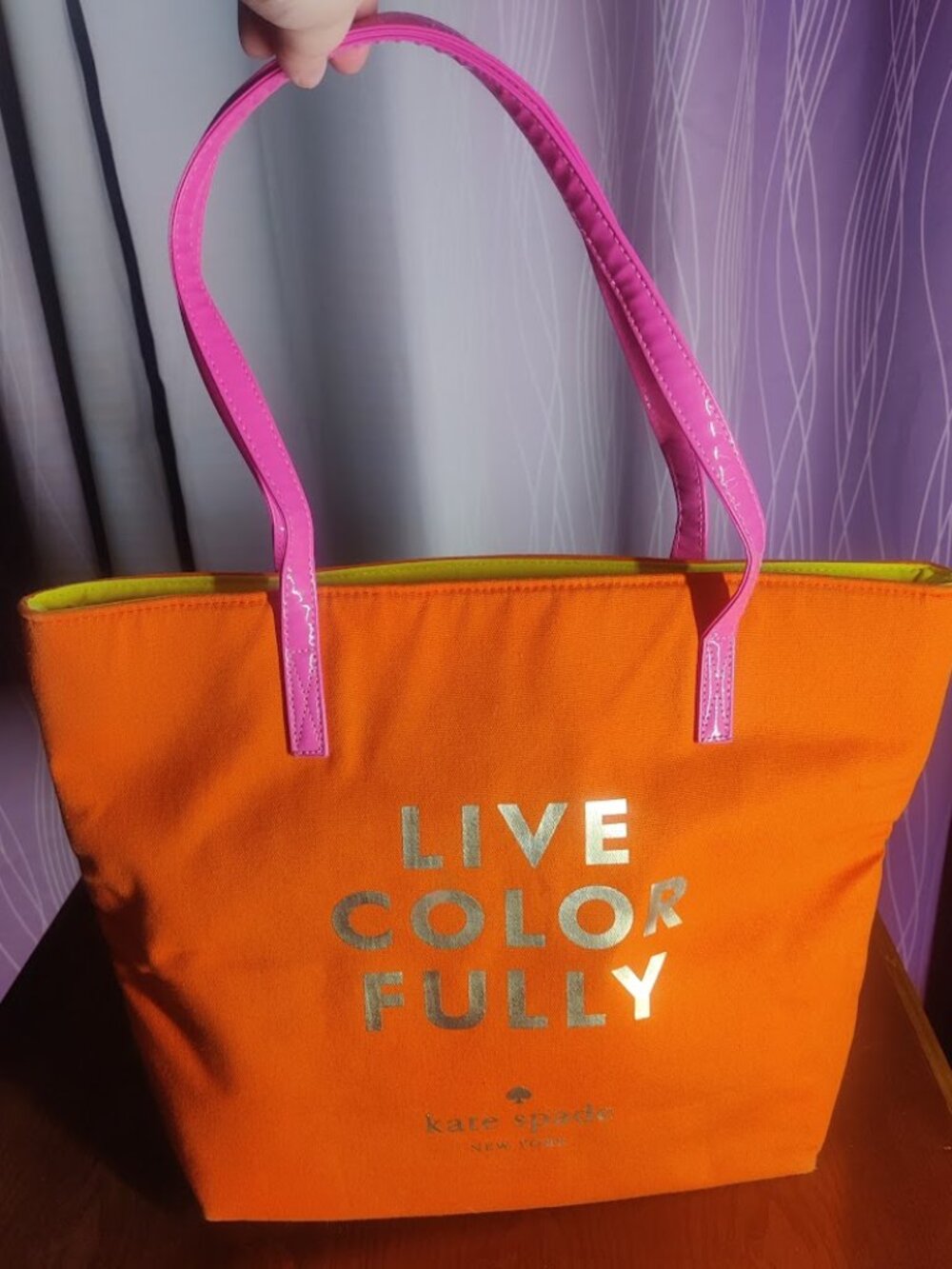 Kate Spade Live Colorfully Orange Tote